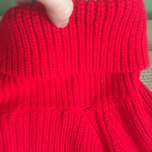 Red sweater dress - Picture 3 of 3